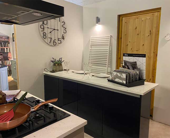 modern kitchen in showroom