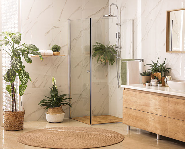 shower-room-with-plants